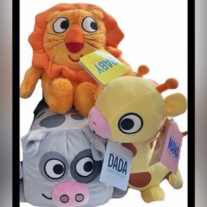 Kohl's Cares® Jimmy Fallon Everything Is MAMA Giraffe, DADA Cow & BABY Lion NWT